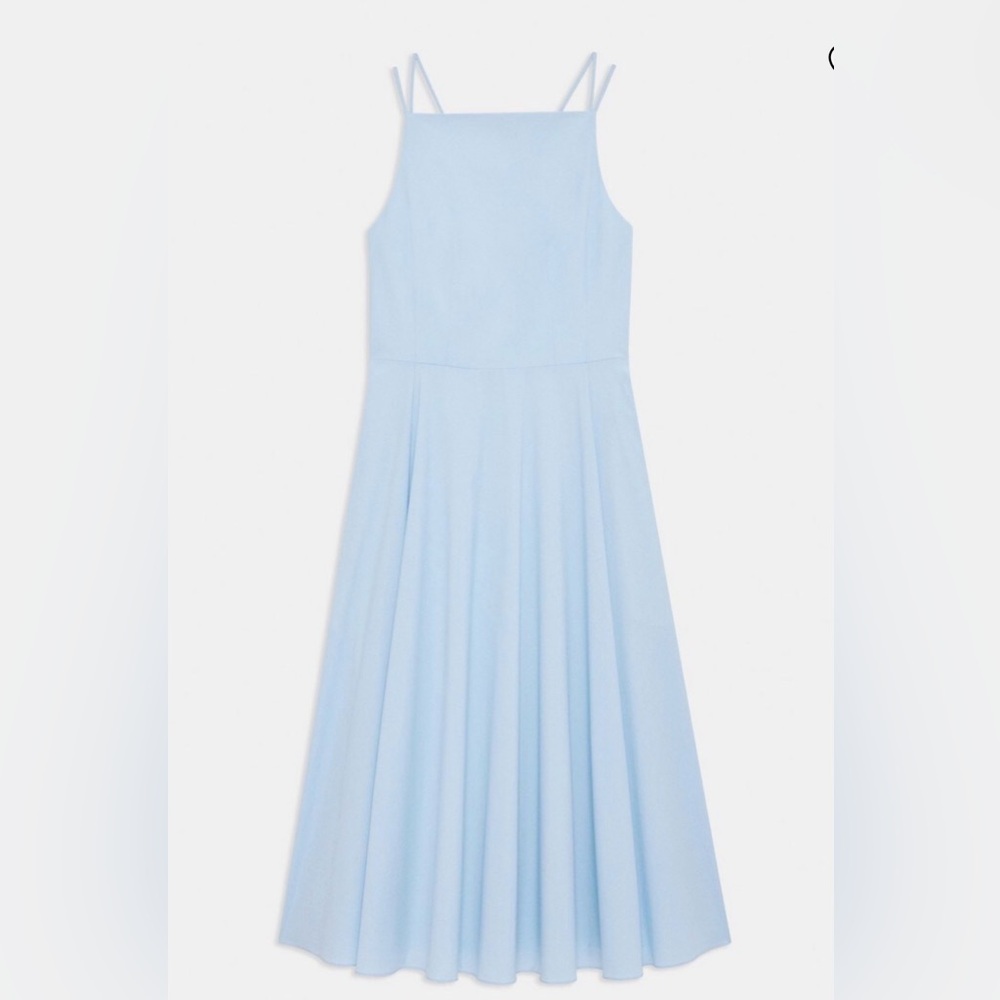 Theory Light Blue Formal Dress